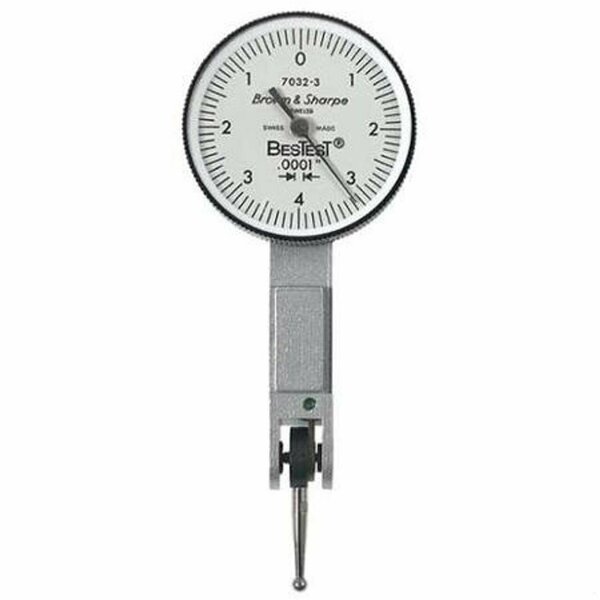 Bns Bestest Dial Test Indicator, White Dial Face, Lever Type 599-7032-3
